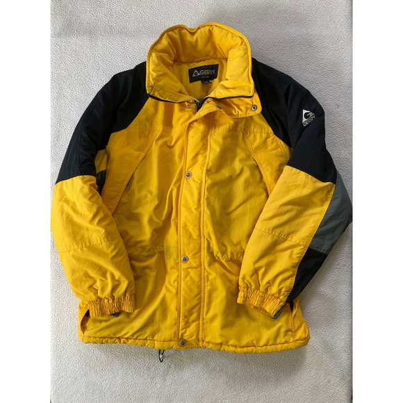 Gerry Other - Vintage Gerry Mens Extra Large Winter Jacket Yellow Black Colorblock Puffer Coat